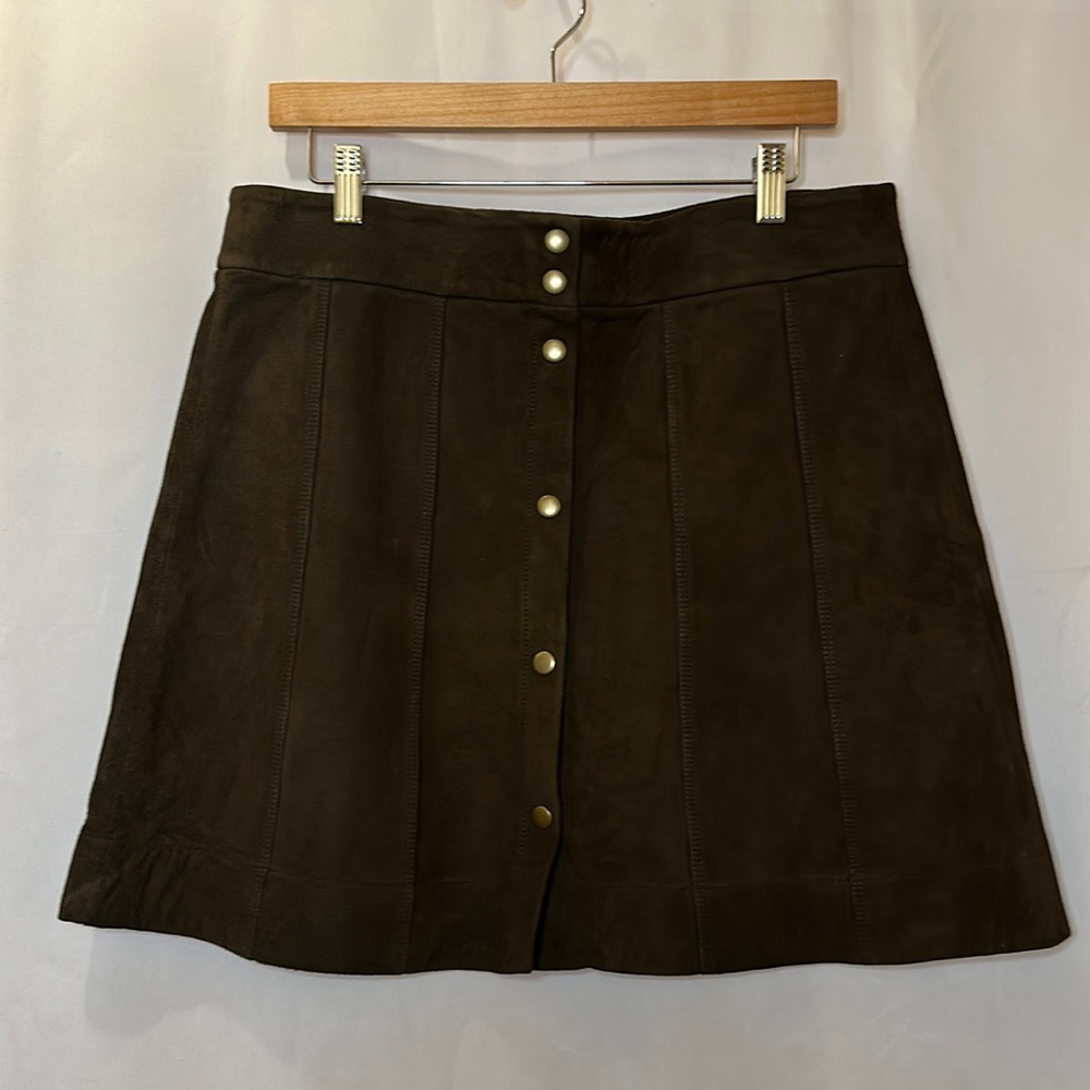 FRAME Denim lambs leather skirt XL/32